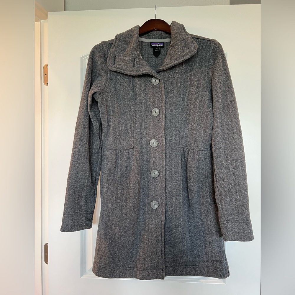 Patagonia Better Sweater Long Peacoat Polyester Coat Jacket